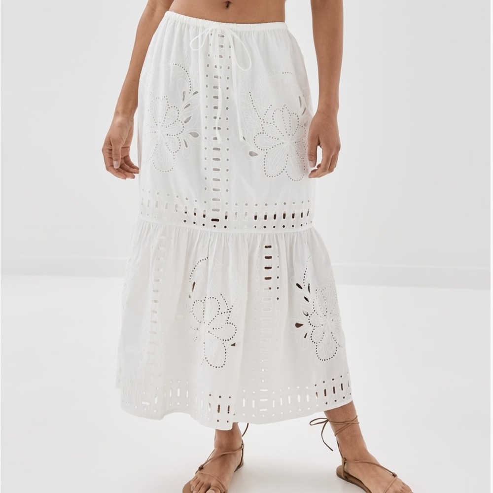 Rails “Prina” skirt, white elastic band, very comfy, size L